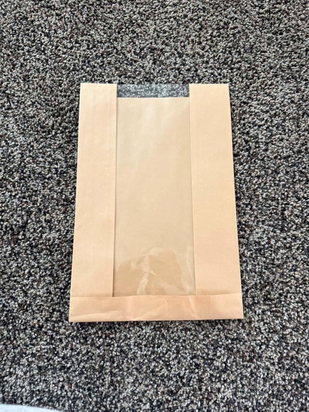 Brown Paper Bread Bag with Clear Window